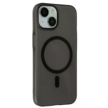 Fuchsia İphone 15 İle Uyumlu Plus Tuna Siyah Pc Slim Kablosuz Şarj Özellikli Kapak