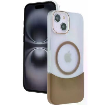 Fuchsia İphone 15 İle Uyumlu Velar Çöl Titanyum Kablosuz Şarj Özellikli Kapak