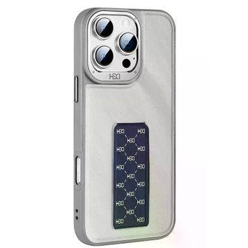 Fuchsia İphone 15 Pro İle Uyumlu Hbc-265 Madrid Natural Grey Kablosuz Şarj Özellikli Standlı Kapak