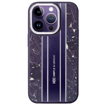 Fuchsia İphone 15 Pro İle Uyumlu Kılıf Hbc-188 Astra Derin Mor Kapak