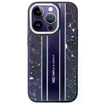 Fuchsia İphone 15 Pro İle Uyumlu Kılıf Hbc-188 Astra Derin Mor Kapak