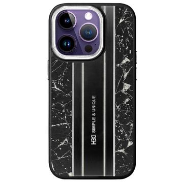 Fuchsia İphone 15 Pro İle Uyumlu Kılıf Hbc-188 Astra Siyah Kapak