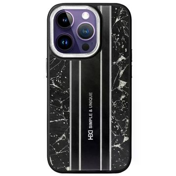 Fuchsia İphone 15 Pro İle Uyumlu Kılıf Hbc-188 Astra Siyah Kapak