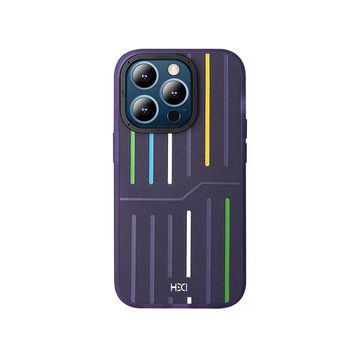 Fuchsia İphone 15 Pro İle Uyumlu Kılıf Hbc-221 Roma Derin Mor Kapak
