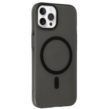 Fuchsia İphone 15 Pro İle Uyumlu Tuna Siyah Pc Slim Kablosuz Şarj Özellikli Kapak
