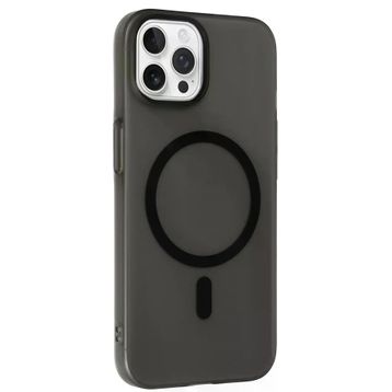 Fuchsia İphone 15 Pro İle Uyumlu Tuna Siyah Pc Slim Kablosuz Şarj Özellikli Kapak