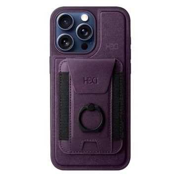 Fuchsia İphone 15 Pro Max İle Uyumlu Hbc-228 Havana Derin Mor Magnet Kartvizitli Kapak