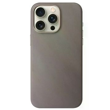 Fuchsia İphone 15 Pro Max İle Uyumlu Hbc-242 Dividing Titan Gri Kablosuz Şarj Özellikli Kapak