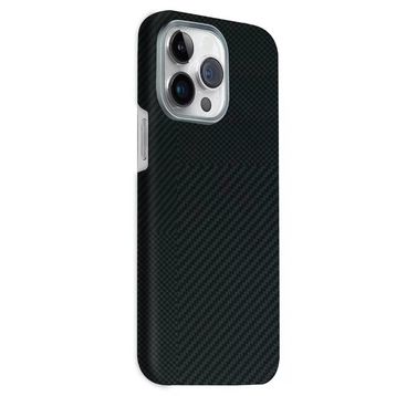 Fuchsia İphone 15 Pro Max İle Uyumlu Volt Siyah Kablosuz Şarj Özellikli Kapak