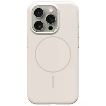 Fuchsia İphone 15 Pro Max Uyumlu Hbc-300 Beat Beyaz Kablosuz Şarj Özellikli Kılıf