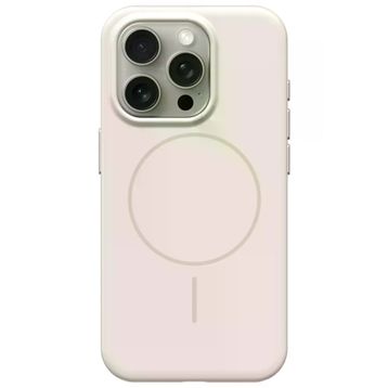 Fuchsia İphone 15 Pro Max Uyumlu Hbc-300 Beat Beyaz Kablosuz Şarj Özellikli Kılıf