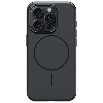 Fuchsia İphone 15 Pro Max Uyumlu Hbc-300 Beat Siyah Kablosuz Şarj Özellikli Kılıf