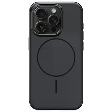 Fuchsia İphone 15 Pro Max Uyumlu Hbc-300 Beat Siyah Kablosuz Şarj Özellikli Kılıf