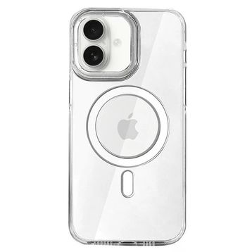 Fuchsia İphone 16 İle Uyumlu Hbc-274 Pc 2.0 Şeffaf Kablosuz Şarj Özellikli Kapak