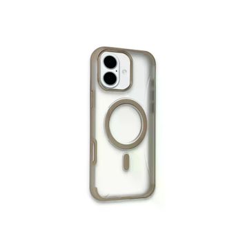 Fuchsia İphone 16 İle Uyumlu Hilton Gold Kablosuz Şarj Özellikli Kapak