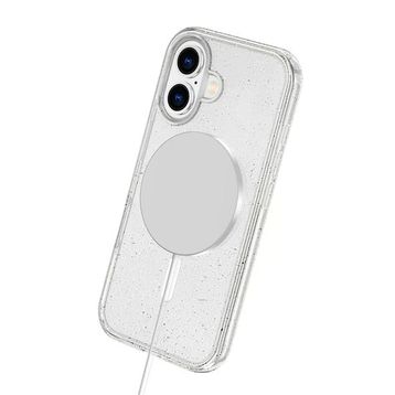 Fuchsia İphone 16 İle Uyumlu Star Turuncu Kablosuz Şarj Özellikli Kapak