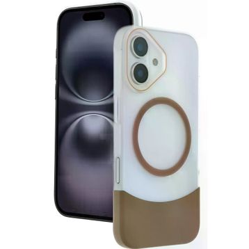 Fuchsia İphone 16 İle Uyumlu Velar Çöl Titanyum Kablosuz Şarj Özellikli Kapak