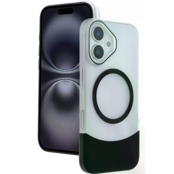 Fuchsia İphone 16 İle Uyumlu Velar Siyah Kablosuz Şarj Özellikli Kapak
