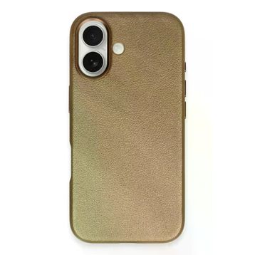 Fuchsia İphone 16 İle Uyumlu Wonder Bronz Deri Kablosuz Şarj Özellikli Kapak