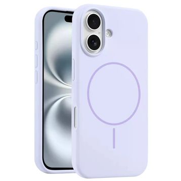 Fuchsia İphone 16 Plus Uyumlu Jully Lila Kablosuz Şarj Özellikli Kılıf