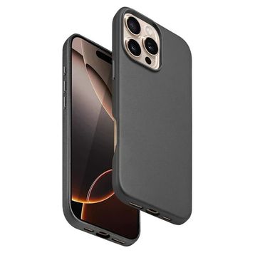 Fuchsia İphone 16 Pro İle Uyumlu Hbc-242 Dividing Titan Gri Kablosuz Şarj Özellikli Kapak