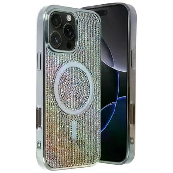 Fuchsia İphone 16 Pro İle Uyumlu Helen Rainbow Kablosuz Şarj Özellikli Kapak