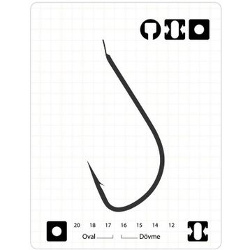 Fudo 1201 No 6 Sode Black Nikel İnce Olta İğnesi