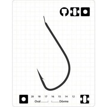 Fudo 1201 No 6 Sode Black Nikel İnce Olta İğnesi
