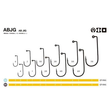 Fudo 2101 AB Jig Black Nikel İğne