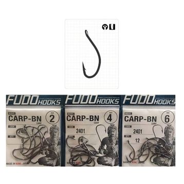 Fudo 2401 Carp Black Nikel Sazan İğnesi