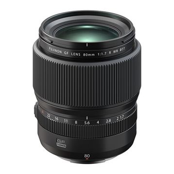 Fujifilm Fujinon GF80 mm F1.7 R WR Orta Format Siyah Lens