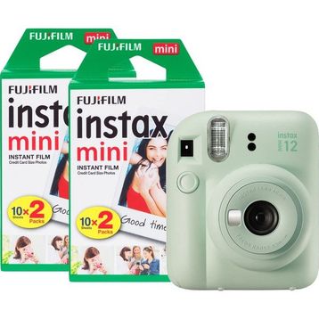 Fujifilm Instax Mini 12 Yeşil Dijital Fotoğraf Makinesi + 40'lı Film