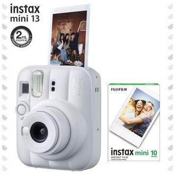 Fujifilm Instax Mini 13 Beyaz Dijital Fotoğraf Makinesi + 10 Film