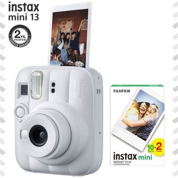 Fujifilm Instax Mini 13 Beyaz Dijital Fotoğraf Makinesi + 20 Film