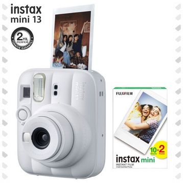 Fujifilm Instax Mini 13 Beyaz Dijital Fotoğraf Makinesi + 20 Film