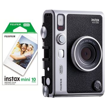 Fujifilm Instax Mini Evo Siyah Dijital Fotoğraf Makinesi + 10 Film