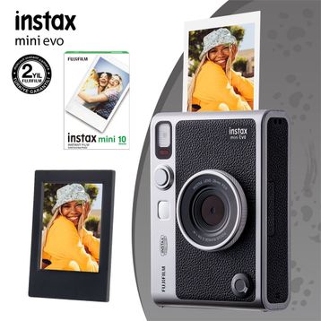 Fujifilm Instax Mini Evo Siyah Dijital Fotoğraf Makinesi + 10 Film