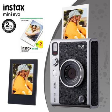 Fujifilm Instax Mini Evo Siyah Dijital Fotoğraf Makinesi + 20 Film