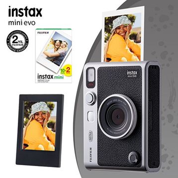 Fujifilm Instax Mini Evo Siyah Dijital Fotoğraf Makinesi + 20 Film