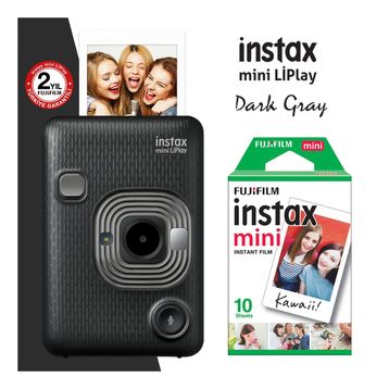 Fujifilm Instax Mini LiPlay Dijital Fotoğraf Makinesi + 10'lu Film