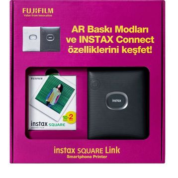 Fujifilm Instax Square Link Yeşil Bundle Box Akıllı Telefon Yazıcısı