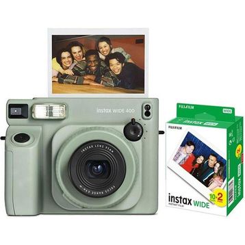 Fujifilm Instax Wide 400 Yeşil Dijital Fotoğraf Makinesi + 20'li Film