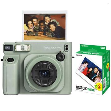 Fujifilm Instax Wide 400 Yeşil Dijital Fotoğraf Makinesi + 20'li Film