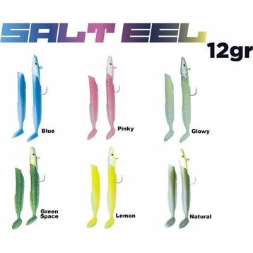Fujin 021 Blue Glitter Salt Eel 10 cm 12 gr x2 Silikon Yem