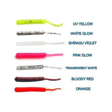 Fujin Baby Worm Shirasu Violet 5.2 cm Floating 18 Adet LRF Silikonu