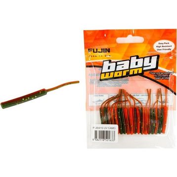 Fujin Baby Worm UV Camo 5.2 cm Floating 18 Adet LRF Silikonu