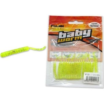 Fujin Baby Worm UV Yellow 5.2 cm Floating 18 Adet LRF Silikonu