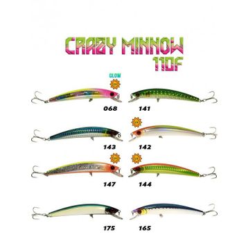 Fujin Crazy Minnow 110F 12 gr Maket Balık