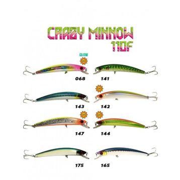 Fujin Crazy Minnow 110F 12 gr Maket Balık