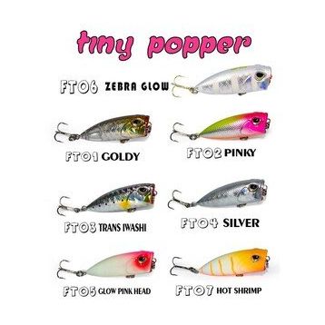 Fujin FT04 Tiny Popper Mini LRF Popper Silver Suni Yem